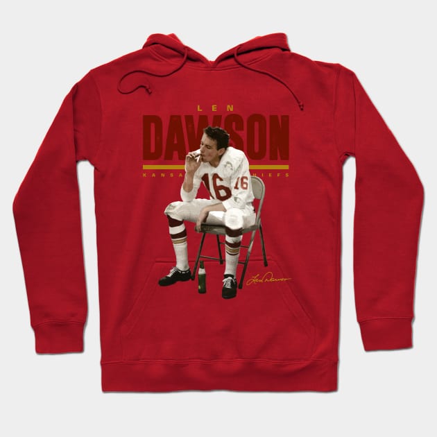 Len Dawson Halftime Hoodie by Juantamad